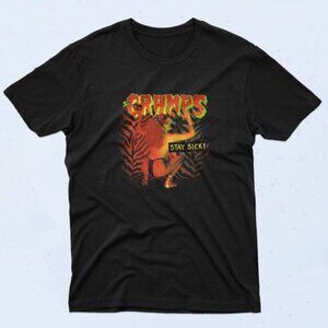 Cramps Stay Sick Band T-Shirt Vintage Rock Music Fan Gift Concert Graphic Tee 17